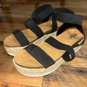 Black Platform Sandals